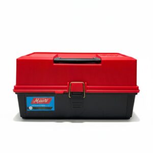 Caja De Pesca Marca Mauri Modelo 350 Rojo Y Negra