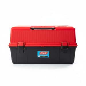 Caja De Pesca Marca Mauri Modelo 430 Rojo Y Negra