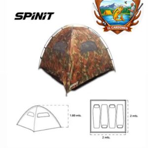 Carpa Spinit Camuflada para  4 Personas sonas sin sobre techo
