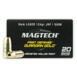 Municion Magtech Guardian Gold 9MM 124 Gr Jhp U X20