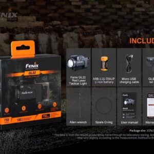 Laser Linterna Fenix Gl22 750 Lumnenes 180 Metros U