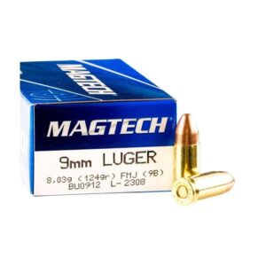 Municion Magtech 9MM 124 Gr X50