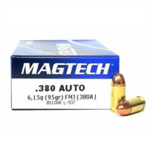 Municion Magtech 380 Auto 95 Grains X50