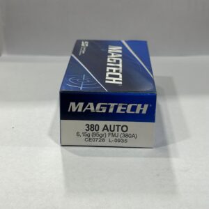 Municion Magtech 380 Auto 95 Grains X50