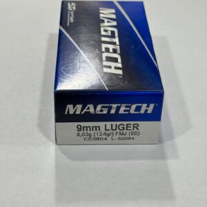 Municion Magtech 9MM 124 Gr X50