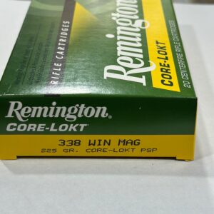 Municion Remington Calibre 338 225 Grains Core Lokt U X20