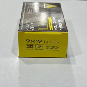 Municion Global Ammotech 9MM 124 Gr X50