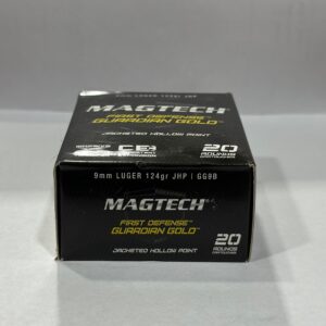 Municion Magtech Guardian Gold 9MM 124 Gr Jhp U X20