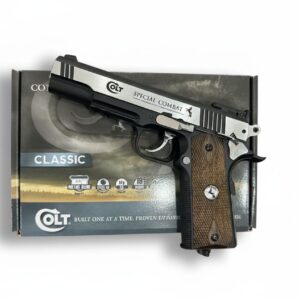 Pistola CO2 Balines De Acero 4.5 Con Blow Back Metal Slide Modelo Colt 19 Tiros
