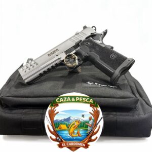 pistola bersa M2XI CAL 9 MM INOX CAÑON BULL BARREL 5" 2 CARGADORES 18 TIROS