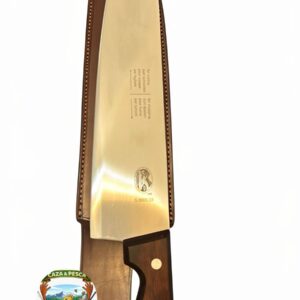 cuchillo victorinox hoja 33 cm de largo/ lomo 5mm / ancho de hoja 7.5 cabo de madera con vaina de cuero