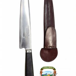 cuchillo cabo ebano hoja arbolito largo de hoja 20cm