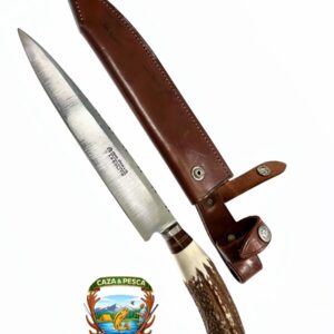 cuchillo cabo de ciervo hoja arbolito largo total 40 cm largo de hoja 25 cm