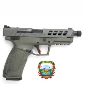 Pistola tisas calibre 9mm modelo px-9 gen 3 color platinum grey corredera alivianada y compensador integrado  con dos cargadores 18 tiros