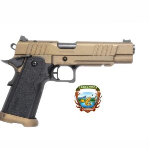 Pistola tisas calibre 9mm modelo duty 9 ds color minnight-bronze  plataforma 1911 dos cargadores 18 tiros